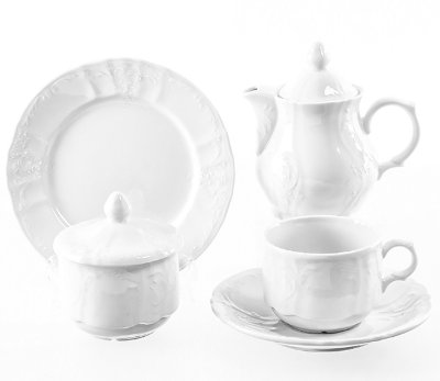 Bernadotte - чайный сервиз 6 персон Бернадот Недекорированный 0000 сервиз чайный на 6 персон 20 предметов