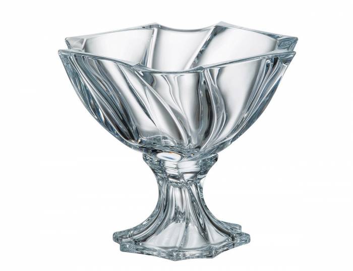Чехия Crystalite Bohemia "Нептун " ваза для фруктов 25,5см
