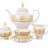 Империал Констанца Крем Голд - чайный сервиз на 6 персон - Falkenporzellan Imperial Constanza Creme Gold чайный сервиз на 6 персон 15 предметов
