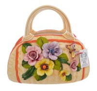 Orgia (Орджия) Итальянская керамика Цветы сумка 26,5см