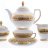Арабески Грин Голд - чайный сервиз 6 персон - Falken Porselan Arabesque Green Gold чайный сервиз на 6 персон 15 предметов