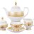 Алена Крем Голд - чайный сервиз 6 персон - Falken Porselan Alena 3D Cream Gold Constanza чайный сервиз 
