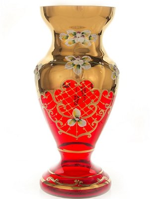 Красная Лепка Смальта ваза для цветов 26см 83219 Красная Лепка Смальта 83219 ваза для цветов 26см