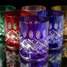 Цветной Хрусталь Лаура набор стаканов 350мл (высота 9,5см) 6 шт