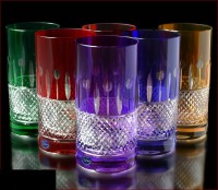 Цветной Хрусталь Фелиция набор стаканов 350мл (высота 16см) 6 шт