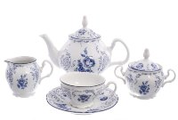 Бернадотт Синие Розы 4074 сервиз чайный на 6 персон из 15-ти предметов