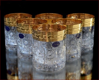 Хрусталь Снежинка с Золотом набор стаканов 350мл 6шт Хрусталь Снежинка с Золотом набор стаканов 350мл 6шт
