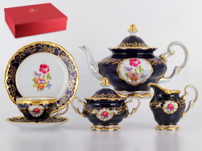 Санкт Петербург чайный сервиз 6 персон Веймар Санкт Петербург 866 сервиз чайный на 6 персон 21 предмет в подарочной упаковке