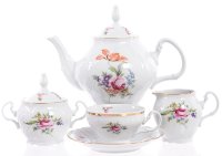 Бернадотт Полевой цветок сервиз чайный на 6 персон 15 предметов