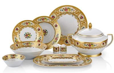Виена Крем Голд - столовый сервиз 25 предметов Falken Porselan Viena Creme Gold столовый сервиз на 6 персон 25 предметов