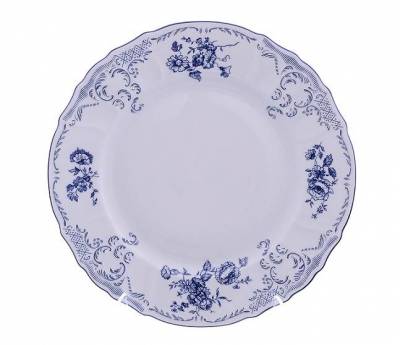 Блюдо фарфоровое круглое "Синие Розы" Bernadotte (Чехия) 30см 