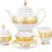 Даймонд Фулл Голд - чайный сервиз 6 персон - Falken Porzellan Diamond Fuil Gold чайный сервиз на 6 персон 15 предметов