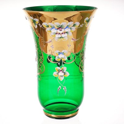Зеленая Лепка Смальта ваза для цветов 30 см 12024 Зеленая Лепка Смальта ваза для цветов 30 см 12024