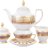 Диадем Вайлет Крем Голд - чайный сервиз 6 персон - Falken Porzellan Diadem Violet Creme Gold чайный сервиз