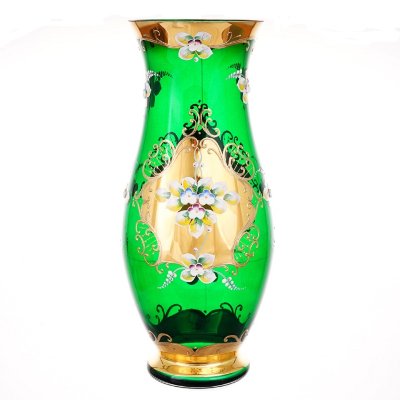 Зеленая Лепка Смальта ваза для цветов 35 см 28819 Зеленая Лепка Смальта ваза для цветов 35 см 28819