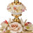 Rosaperla Цветы ваза для фруктов 30см, высота 36см - 