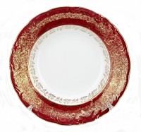 Лист Красный Карлсбад набор тарелок 24см для супа 6шт