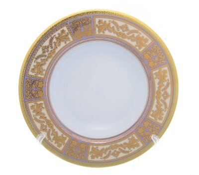 Диадем Вайлет Крем Голд - набор суповых тарелок 22см Falken Porzellan Diadem Violet Creme Gold набор тарелок 22см для супа 6 штук