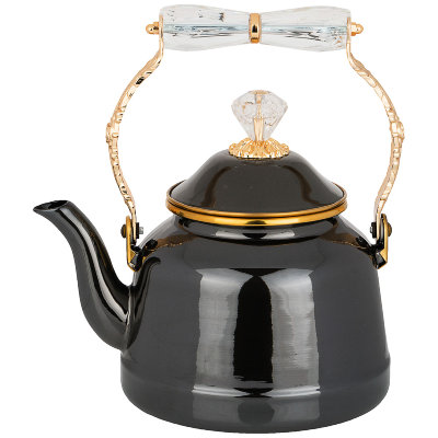 Тюдор Черный чайник эмалированный для кипячения 2,5 л Тюдор Черный чайник эмалированный для кипячения 2,5 л