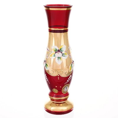 Красная Лепка Смальта ваза для цветов 20 см 14258 Красная Лепка Смальта ваза для цветов 20 см 14258