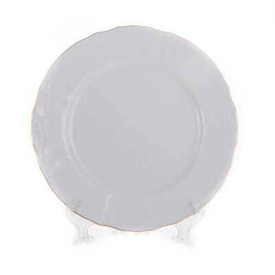 Бернадотт Белый с Золотой набор тарелок 25 см 6 штук Бернадотт Белый с Золотой набор тарелок 25 см 6 штук