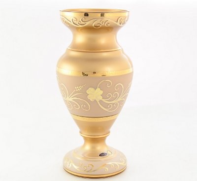 Star Crystal Gold ваза для цветов 40см Star Crystal Gold ваза для цветов 40см