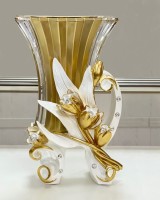 Cevik Group Голд Золотые тюльпаны ваза для цветов 40см