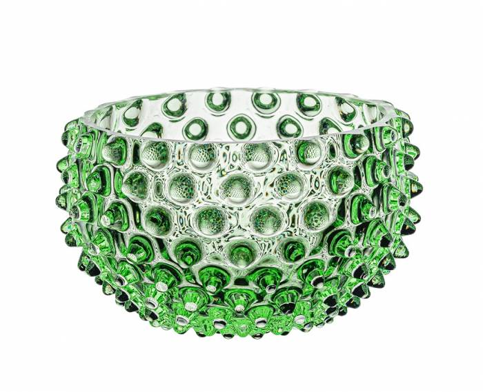 Чехия Anna von Lipa "Hobnail Tapas" Зеленая ваза для конфет 11,5см  