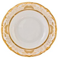 Веймар Золотая Симфония 427 набор тарелок 24см глубоких 6 штук