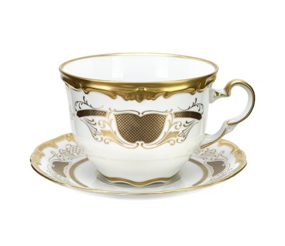 Золотая Симфония чайная пара 400мл Веймар Золотая Симфония 427 чашка 400мл с блюдцем