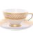 Валенсия Крем Голд - набор чайных пар 220м - Falken Porselan Valencia Creme Gold набор 6 чашек 220мл с блюдцами для чая