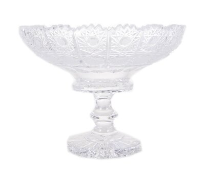 Glasspo (Гласспо) Хрусталь снежинка ваза для конфет Хрусталь Снежинка Glasspo конфетница 15см  