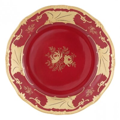 Веймар Кленовый Лист Красный тарелка 22 см закусочная Веймар Кленовый Лист Красный тарелка 22 см закусочная