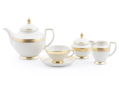 чайный сервиз Falkenporzellan Cream Gold Falkenporzellan Cream Gold 9349 сервиз чайный на 6 персон 15 предметов