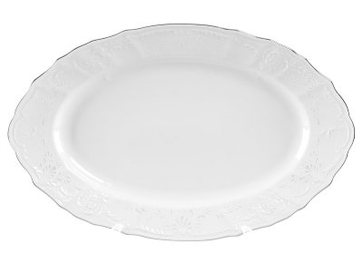 Bernadotte - Овальное блюдо 34 см платиновый декор Бернадот 2021 Платина блюдо 34см овальное