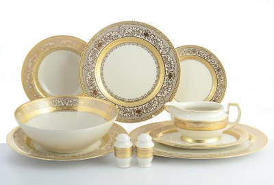 Маджестик Крем Голд - сервиз столовый 26 предметов FalkenPorzellan Majestic Cream Gold сервиз столовый 