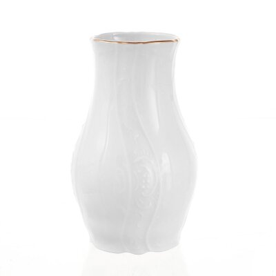 Бернадотт Белый с Золотой отводкой ваза 11,5 см Бернадотт Белый с Золотой отводкой ваза 11,5 см