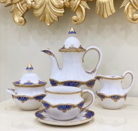 Каттин (Cattin) Синий сервиз чайный на 6 персон 15 предметов 