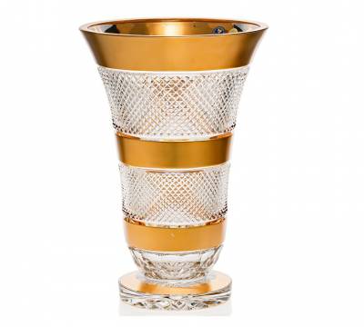 Чехия Crystal He Art "Фелиция" ваза для цветов 35см 