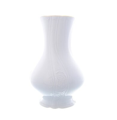 Бернадотт Белый с Золотой отводкой ваза 23 см Бернадотт Белый с Золотой отводкой ваза 23 см