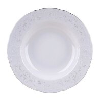 Бернадотт 2021 Платина набор тарелок 21см глубоких из 6ти штук