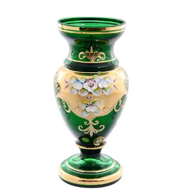 ваза для цветов зеленая лепка смальта Зеленая Лепка Смальта ваза для цветов 26 см  011993