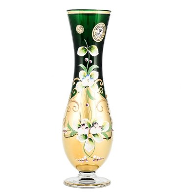 Зеленая Лепка Смальта ваза для цветов 24 см Зеленая Лепка Смальта ваза для цветов 24 см  