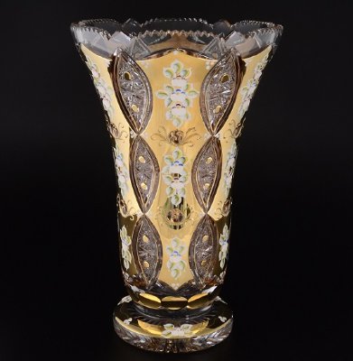 Хрусталь с Золотом Sonne Crystal ваза для цветов 40см Хрусталь с Золотом Sonne Crystal ваза для цветов 40см