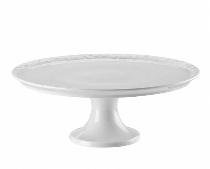 Тортница на ножке 31 см Rosenthal "White Maria" — премиальный немецкий фарфор