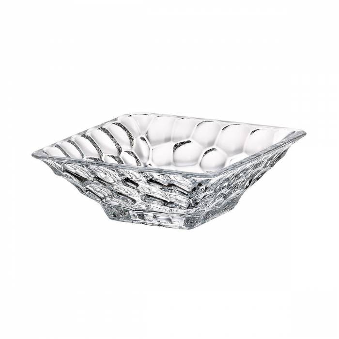 Чехия Crystalite Bohemia "Marble" ваза для конфет 17,5см