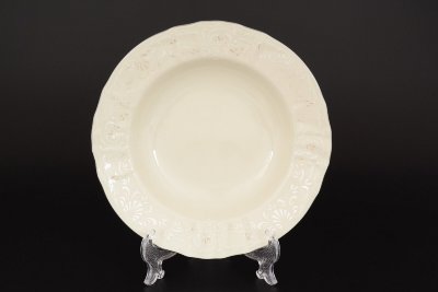 Bernadotte - Набор глубоких тарелок 23 см Бернадот Ивори Платиновая отводка набор тарелок 23см глубоких 6 штук