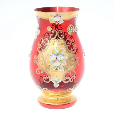 Красная Лепка Смальта ваза для цветов 22см Красная Лепка Смальта ваза для цветов 22см E-V 14718