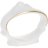 Bernadotte - кольцо для салфеток - Бернадот Белый с Золотой отводкой кольцо для салфеток 5,5см/6,5см