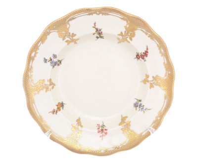 набор глубоких тарелок 23см Королевский ситец Карлсбад тарелки суповые 23см королевский ситец Чехия Карлсбад